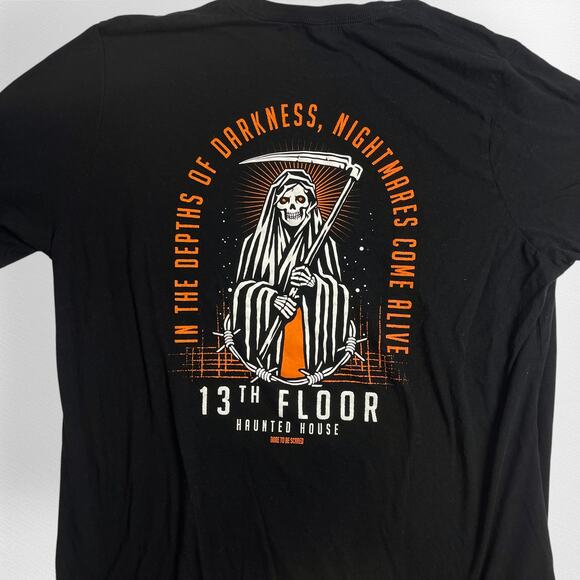 13th Floor Haunted House Graphic T-Shirt Unisex 3XL - Picture 5 of 5